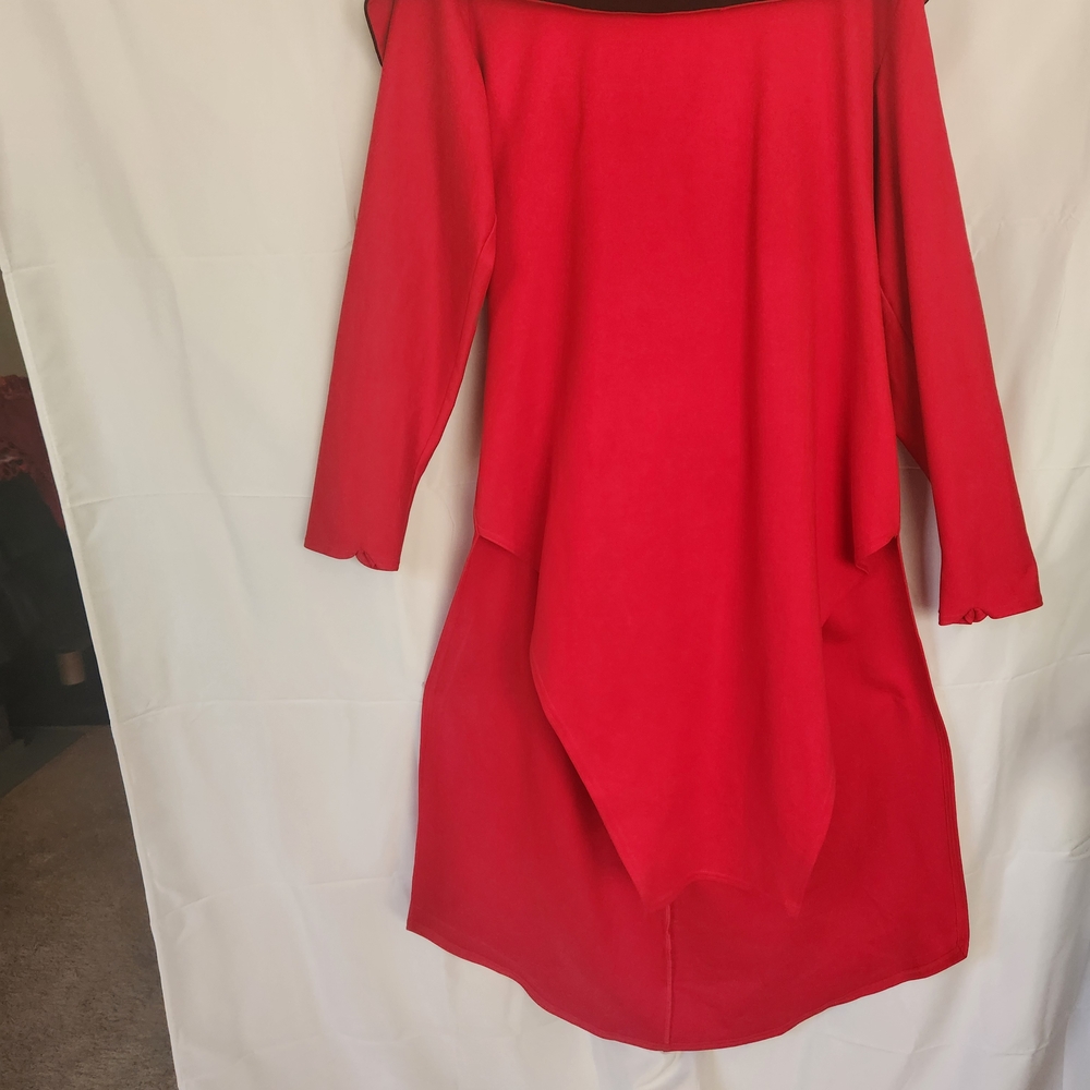 Amazon Red Warm Hi-low Dress